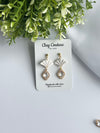 Aurora Fan Drop Earrings | Handmade Polymer Clay Earrings, Lightweight & Hypoallergenic