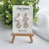 Aurora Fan Drop Earrings | Handmade Polymer Clay Earrings, Lightweight & Hypoallergenic