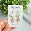 Aurora Fan Drop Earrings | Handmade Polymer Clay Earrings, Lightweight & Hypoallergenic