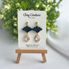 Aurora Fan Drop Earrings | Handmade Polymer Clay Earrings, Lightweight & Hypoallergenic