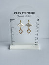 Aurora Fan Drop Earrings | Handmade Polymer Clay Earrings, Lightweight & Hypoallergenic