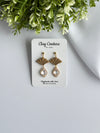 Aurora Fan Drop Earrings | Handmade Polymer Clay Earrings, Lightweight & Hypoallergenic