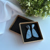 Angela Embossed Drop Polymer Clay Earrings – Lightweight Statement Earrings